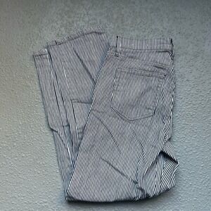 Loft‎ Striped High Waist Casual Pants Career Everyday Wear Size 26